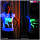 "Dolphins" UV-Blacklight & Glow-In-The-Dark Womens T-shirt
